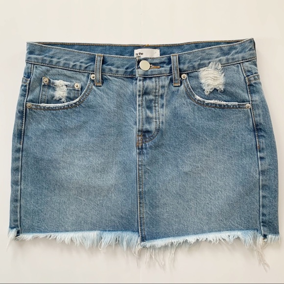 by the way. Tara Denim Mini Skirt - Picture 2 of 8